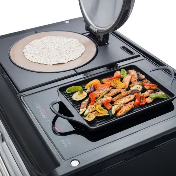 aga induction cast aluminium griddle