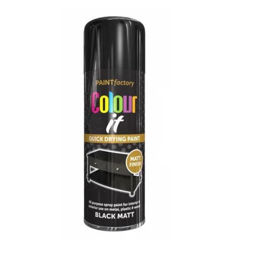 matt black spray paint 400ml